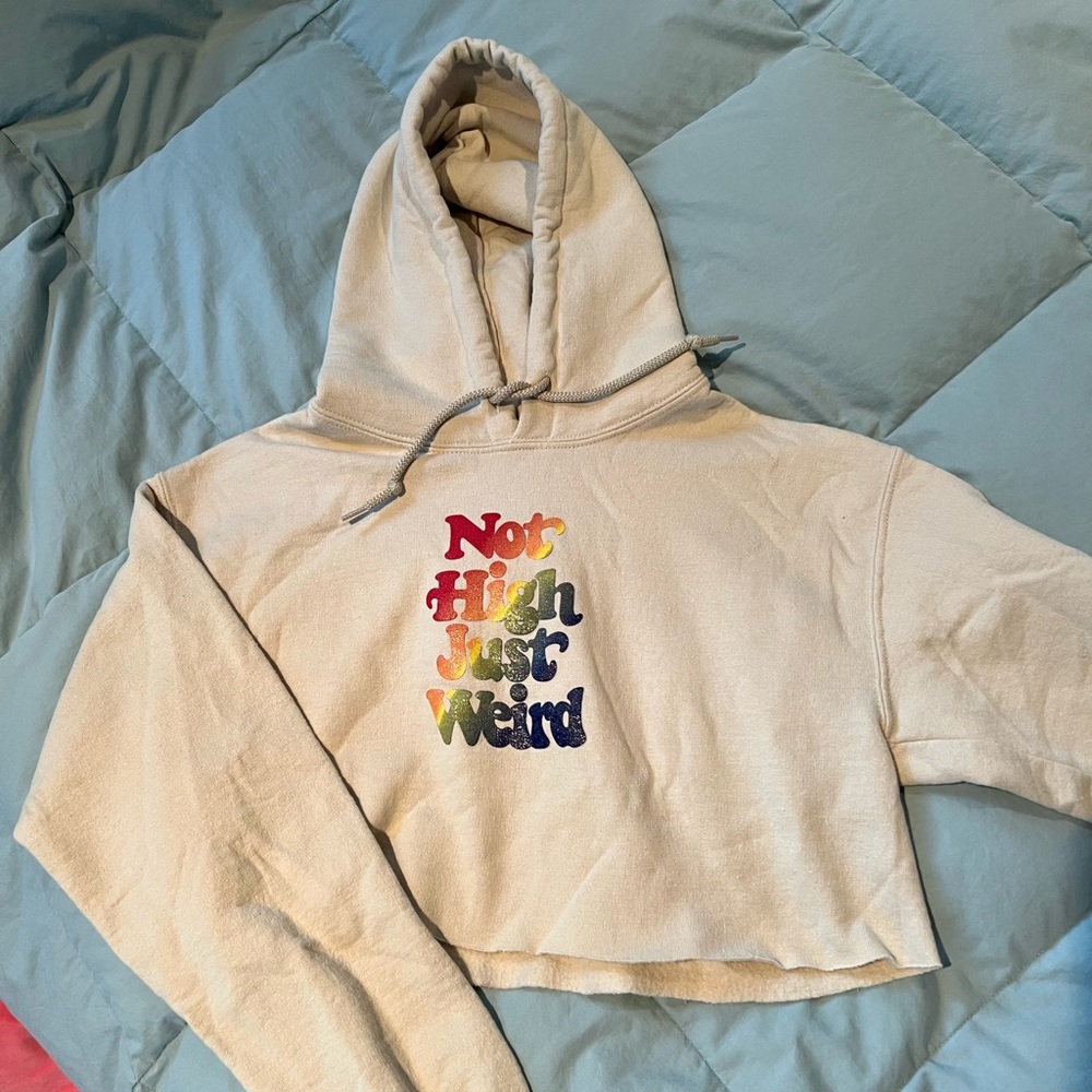 Mad Engine Graphic Crop Top Hoodie